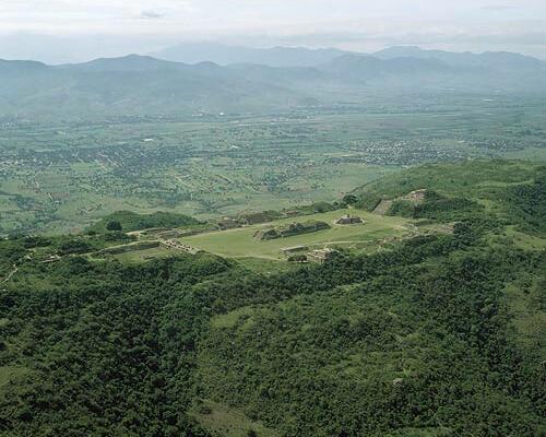 Monte Alban Aerial View